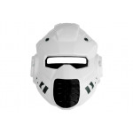 Vesmírna laserová pištoľ s maskou biela